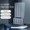 10Gbps U.2 NVMe SSD Docking Station, USB 3.2 Gen 2 to U.2 NVMe SSD Reader Converter Enclosure Docking Station with Indicator Light, for OS X (US) view 2