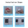 EYAKEG Fridge Lock (1 Pack),Refrigerator Lock with Keys,for Fridge, Cabinet Locks, Drawers, Dishwasher, Toilet and Child Safety Cabinet Locks, Adhesive No Drilling, 10.2 inch, Black view 3