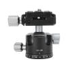 Vikye 360 Degree Panoramic Head with Universal Quick Release Plate, Aluminum Alloy, 6kg Load Capacity, 3/8" Thread Mount for Tripod view 1