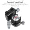 Vikye 360 Degree Panoramic Head with Universal Quick Release Plate, Aluminum Alloy, 6kg Load Capacity, 3/8" Thread Mount for Tripod view 4