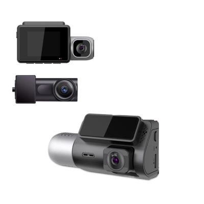 ZYKHPSYA M700 3 Lens Dash Camera Car DVR Cameras Mini Hidden Video Recorder Front and Rear View Vehicle Cabin Dash Cam Recording 4K WiFi (Color : Front and Rear, Size : None), laiyong1987
