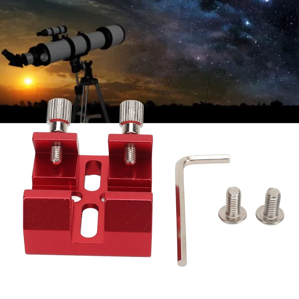 Aluminum Alloy Dovetail Base, Two Large Thumbscrew Locks, Wide Compatibility, Compatible with C8 C8HD C925 C11HD, 80ED 102ED 130APO, 100ED Binoculars, (Red)