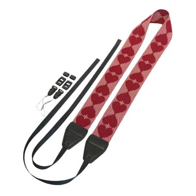 Uonlytech Camera Neck Lanyard Adorable Heart Pattern Design for Women Photographers Sturdy Material