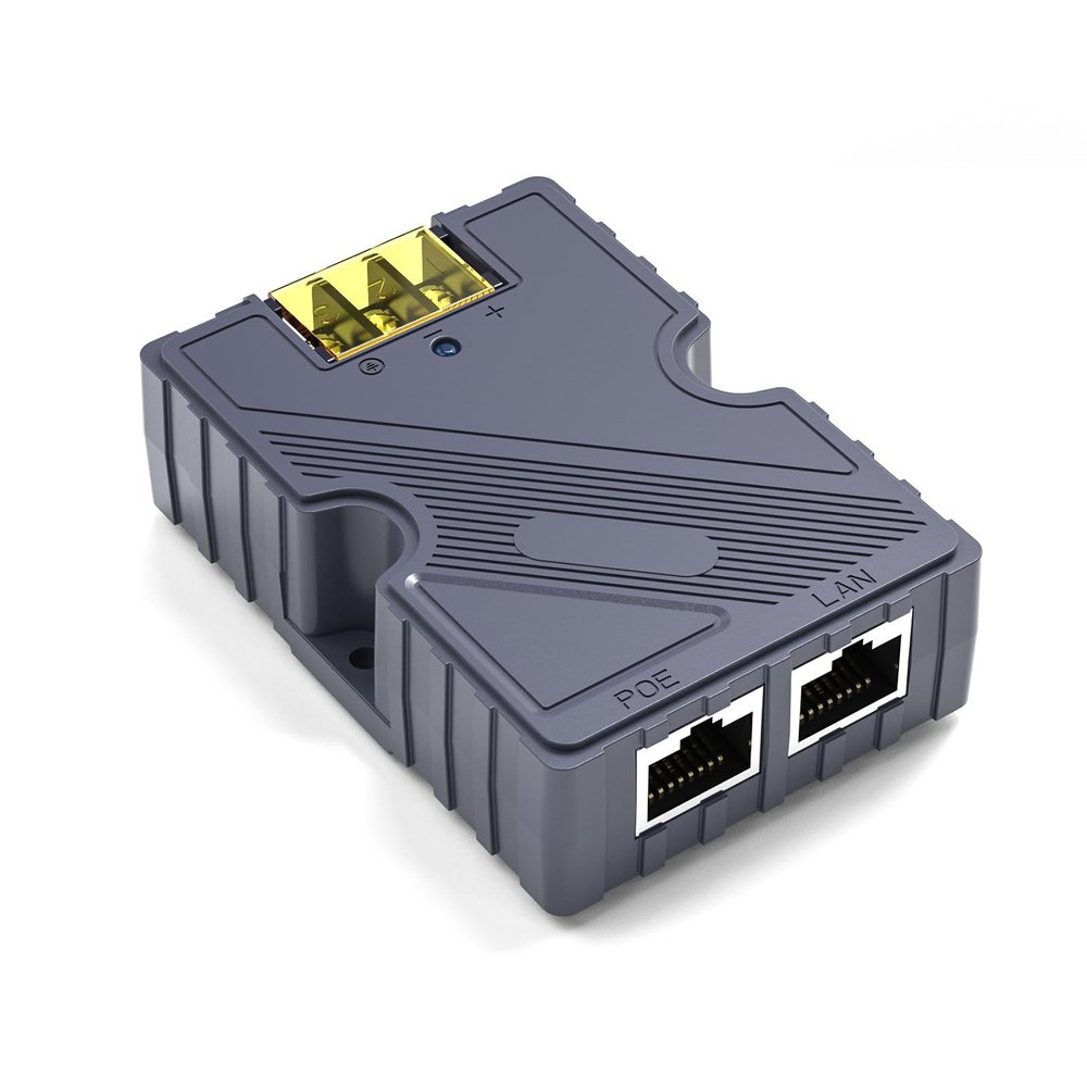 150W GigE PoE Injector for V2 & Gen 3, Fast Network Speed, Versatile Power Input, ESD with LAN