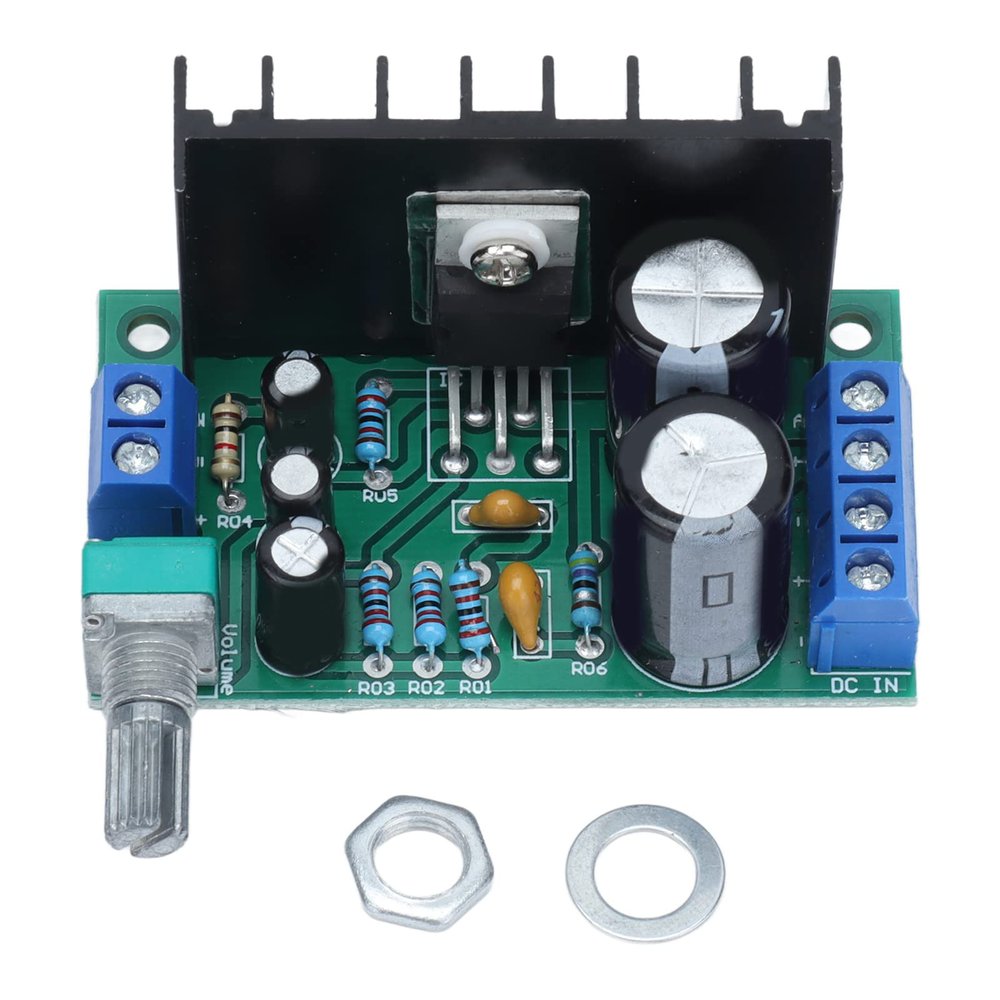 Respicefinem TDA2050 Mono Audio Amplifier Module Single Channel 12-24V Power Amp Board 5W to 120W Output for Speakers 4-16 Compact Design