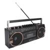 Cassette Tape Player Bluetooth, Cassette Player AM FM SW Radio Stereo, Tape Player Recorder with Speaker and Earphone Jack, USB, TF Card Player, for Daily (Black) view 1