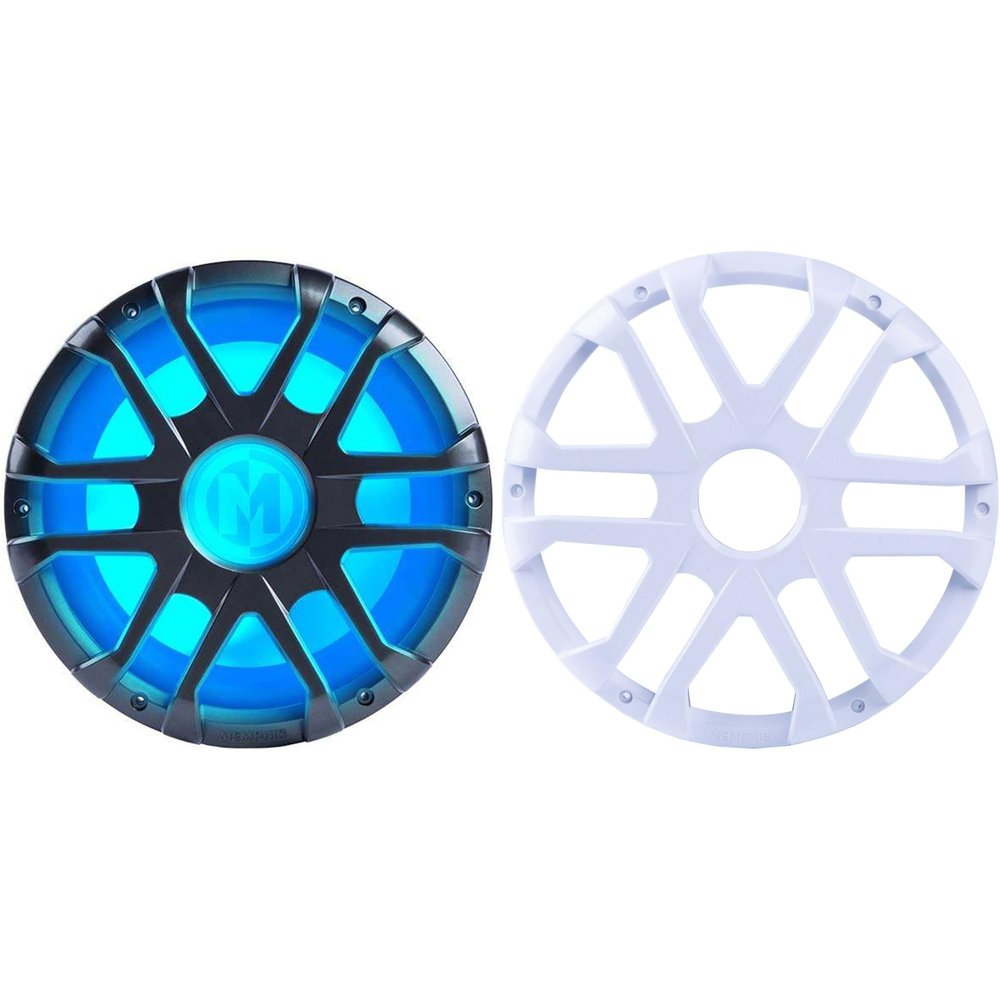 Memphis MM1224 12 in Marine Subwoofer Grill Bundle