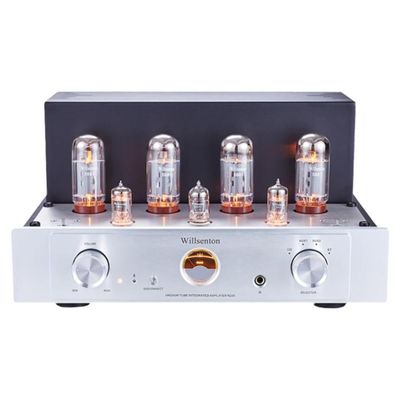 WILLSENTON R200 5881x4 Tube Amplifier Integrated Amplifier Headphones amp (Silver)