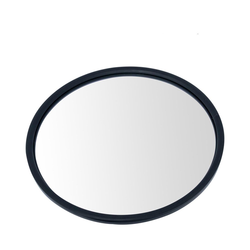 sagtes 8.5"" Round Convex Steel Mirror Black Center Stud w/Mounting Bracket (Plastic), EHJA86260-1104739662