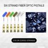5er Link Technology 6 Strand Milti-Mode LC OM3 Fiber Optic Cable Pigtails for Fusion Splicer Splicing. Includes 6 Fiber Optic Fusion Splice Protective Shrink Sleeves 2.5-60 mm Long (LC OM1) view 4