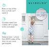 4 Pack  GlideLok Child Safety Door Top Lock | for Interior & Exterior Doors | Lock & Unlock from Both Sides | Stop Kids, Pets, Dogs & Cats from Opening Doors view 3