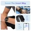 YMS Android Smart Watch for Women - Bluetooth Call,Compatible with Android & iOS2.0" HD Screen, Heart Rate/Sleep/Step Tracker, 100+ Sports Modes,IP68 Waterproof Men Fitness Tracker (Black) view 4
