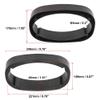 Karlass Car 2Pcs Car Universal Speaker Spacer Mounting Ring Adapter for 6x9 Speaker Plastic 46mm Thickness Black Hollow view 2