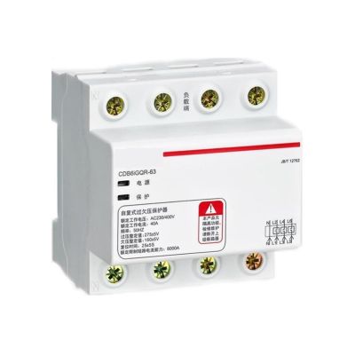 BSXYLVA Overvoltage and undervoltage Protector CDB6iGQR 3P+N 50A Bottom in and top Out