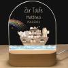 Fallover Personalised Night Lights with Name & Date - Unique Christening Gifts for Baby Girls/Baby Boys, Kids Night Light - Rechargeable Dimmable Night Light, Rememberance Presents - Christmas Gift view 1