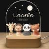 Personalised Baby Night Light Kids Night Light - Customised Night Lights with Name & Date, Baptism Gifts for Girls / Boys, Dimmable Kids Lamp Night, Baby Newborn Birthday Presents - Christmas Gift view 1