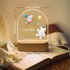 Personalised Baby Night Light Kids Night Light - Customised Night Lights with Name & Date, Baptism Gifts for Girls / Boys, Dimmable Kids Lamp Night, Baby Newborn Birthday Presents - Christmas Gift view 3