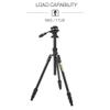3 Legged Thing Punks Travis Video Magnesium Alloy General Use Tripod Kit - Darkness Matte Black (TRAVISVIDEODARK2.0) view 2