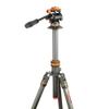 3 Legged Thing Billy Video Carbon Fibre Travel Tripod Kit - Lava Black/Orange (BILLYVIDEOLAVA2.0) view 1