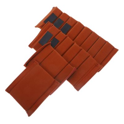 Mikikit 4pcs Camera Case Bag Dividers DSLR Camera Inserts Protection Compartment Brown Easy DIY Insert for Accessories