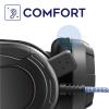 iBenzer Bumptect Headphones with Microphone for Kids School, Over-Ear Wired Heaphones Volumn Adjuster, 3.5mm Jack Wired Cored Headset for Children, K12, Education, Kindle, Tablet, PC, Black view 4