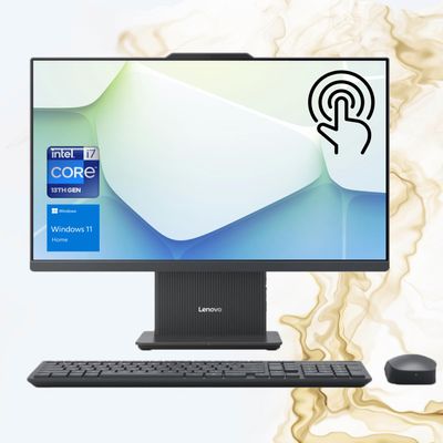Lenovo IdeaCentre I Gen 9 All-in-One, 27" FHD 100Hz Touchscreen, Intel Core i7-13620H, 64GB DDR5 RAM, 4TB PCIe SSD, Wireless KB & Mouse, HDMI, RJ-45, Wi-Fi 6, Webcam, Win 11 Home, Grey