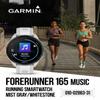 Wearable4U Garmin Forerunner 165 Music Running Smartwatch, Colorful AMOLED Touchscreen, Training Metrics and Recovery Insights Includes PowerPack +Adapters Bundle, Mist Gray/Whitestone view 2