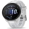 Wearable4U Garmin Forerunner 165 Music Running Smartwatch, Colorful AMOLED Touchscreen, Training Metrics and Recovery Insights Includes PowerPack +Adapters Bundle, Mist Gray/Whitestone view 4