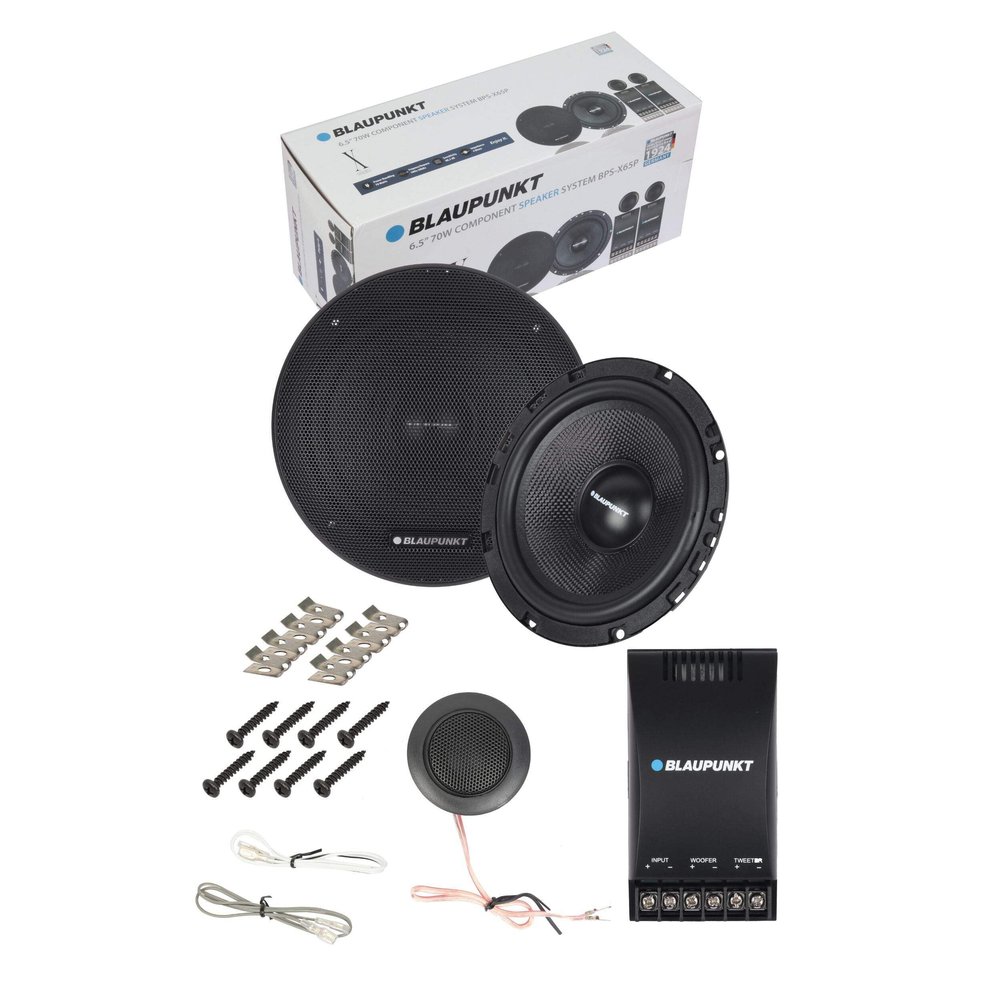 BLAUPUNKT BPSX65P X-Series 6.5 inch Speakers 35 Watts Rms 70 Watts Peak Electronic Device Component Sound System Enhancer