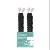 Black/Night COVEREase Cord Cover 9 ft Faux Silk Fabric Lamp Cord Cover - Cable Sleeve, Wire Cover, Cord Hider for Cable Management for Electrical Lighting Fixtures (2 Pack) view 1