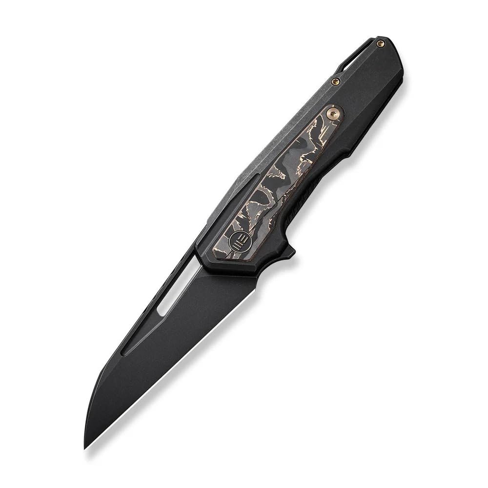 WE Maciej Torb WE23012B-2 Black Titanium Handle with Copper Foil Carbon Fiber Inlay