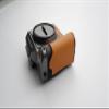 Handmade Genuine Leather Camera Half Case for Hasselblad X2D - Top Layer Cowhide Body + Metal Base Plate + Hand Shank 3-in-1 Design (Orange) view 4