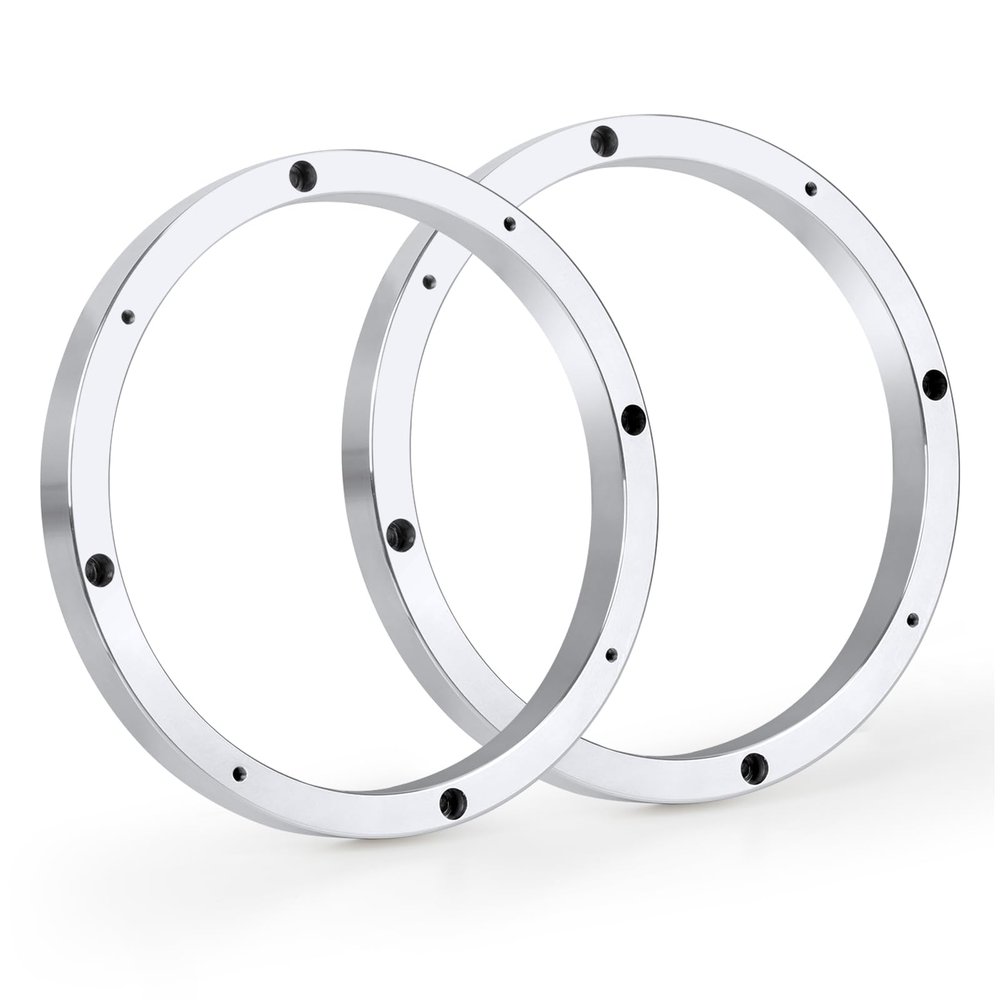 Tongze 6.5" Speaker Spacers, 0.63" Thickness Metal Speaker Adapter Rings for Cars/Boats/Trucks/RV Custom Subwoofer Mounting