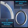 Tongze 6.5" Speaker Spacers, 0.63" Thickness Metal Speaker Adapter Rings for Cars/Boats/Trucks/RV Custom Subwoofer Mounting view 4
