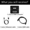 Aolirot RCA to HDMI Converter, 1080P Mini RCA Composite CVBS Video Audio Supporting PAL/NTSC for TV/PC/ PS3/ STB/Xbox VHS/VCR/Blue-Ray DVD Players (RCA Adapter+HDMI Cable), Black view 2