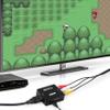 Aolirot RCA to HDMI Converter, 1080P Mini RCA Composite CVBS Video Audio Supporting PAL/NTSC for TV/PC/ PS3/ STB/Xbox VHS/VCR/Blue-Ray DVD Players (RCA Adapter+HDMI Cable), Black view 4