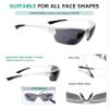 Eyekepper TR90 Sports Half-Rimless Bifocal Sunglasses Baseball Running Fishing Driving Golf Softball Hiking Readers (Matte Transparent, 2.00) view 4