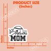 (3Pcs) Baseball Mom Stickers Sport Mom Vinyl Decals Decorate Water Bottle Scrapbook Laptop Tumblers, Gifts for Mama Moms Baseball Lovers 3" x 2.5 " view 2
