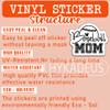 (3Pcs) Baseball Mom Stickers Sport Mom Vinyl Decals Decorate Water Bottle Scrapbook Laptop Tumblers, Gifts for Mama Moms Baseball Lovers 3" x 2.5 " view 3
