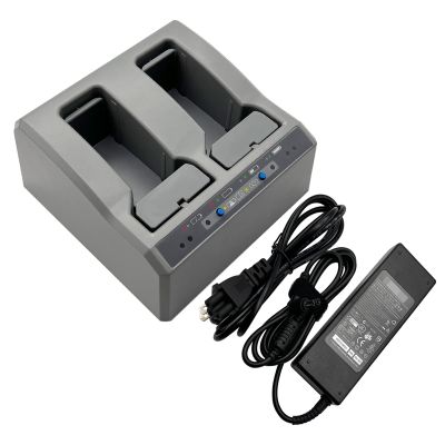 JIEYUEXIN Dual Charger Compatible with Trimble Total Station Battery, Dual Battery Charger Compatible with Trimble S8 S6 R6 R7 R8 R10 GNSS GPS RTK Battery
