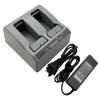 JIEYUEXIN Dual Charger Compatible with Trimble Total Station Battery, Dual Battery Charger Compatible with Trimble S8 S6 R6 R7 R8 R10 GNSS GPS RTK Battery view 1