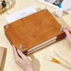 BENECREAT Wooden Book Press Bookbinding Machine, 11.2x7.7inch Portable Binding Press Tool with Iron Nut for Home, School, Office Bookbinding Supplies view 3