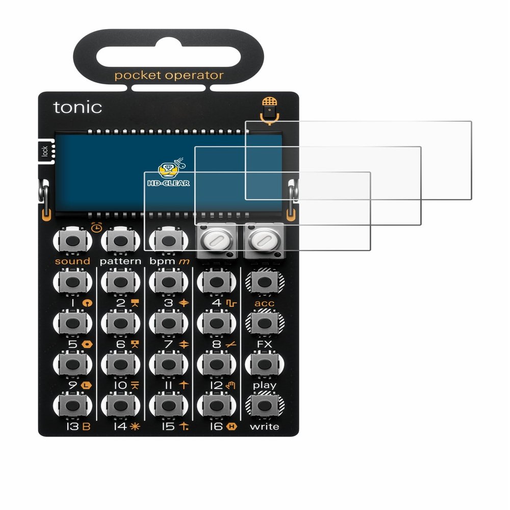 brotect Screen Protector Compatible with Teenage Engineering PO-32 Tonic (6 Pack) - HD-Clear Protection Film