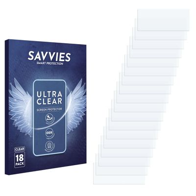 savvies 18 Pack Screen Protector compatible with Teenage Engineering PO-12 rhythm Protection Film Clear