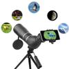 Bird Watching Monocular, 15-45x60 Zoom HD Large Objective Lens FMC,K4 Prism,Waterproof Telescope Connect A Mobile Phone with Tripod Good view 4