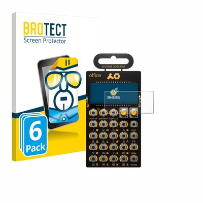 brotect Screen Protector Compatible with Teenage Engineering PO-24 Office (6 Pack) - HD-Clear Protection Film