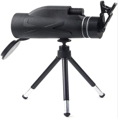 TSMBIKE Mini Monocular Telescope Portable Prism BAK4 Optical with Tripod HD 80X100 Zoom Handheld Monocular Support Mobile Phone Take Photos High Power