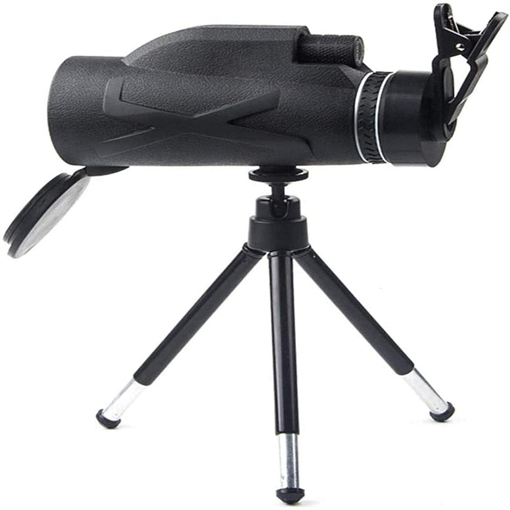 TSMBIKE Mini Monocular Telescope Portable Prism BAK4 Optical with Tripod HD 80X100 Zoom Handheld Monocular Support Mobile Phone Take Photos High Power