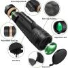 TSMBIKE Monocular Telescope HD Waterproof Monocular Telescope with Smartphone Adapter Tripod for Bird Watching, Hiking Sightseeing, Concert Ball Game view 2