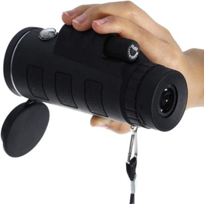 TSMBIKE Monocular Scope 40x60 Portable HD Spotting Scopes Optical Prism Telescope Waterproof Mobile Phone Telescope for Birdwatching Wildlife Outdoor Traveling Good